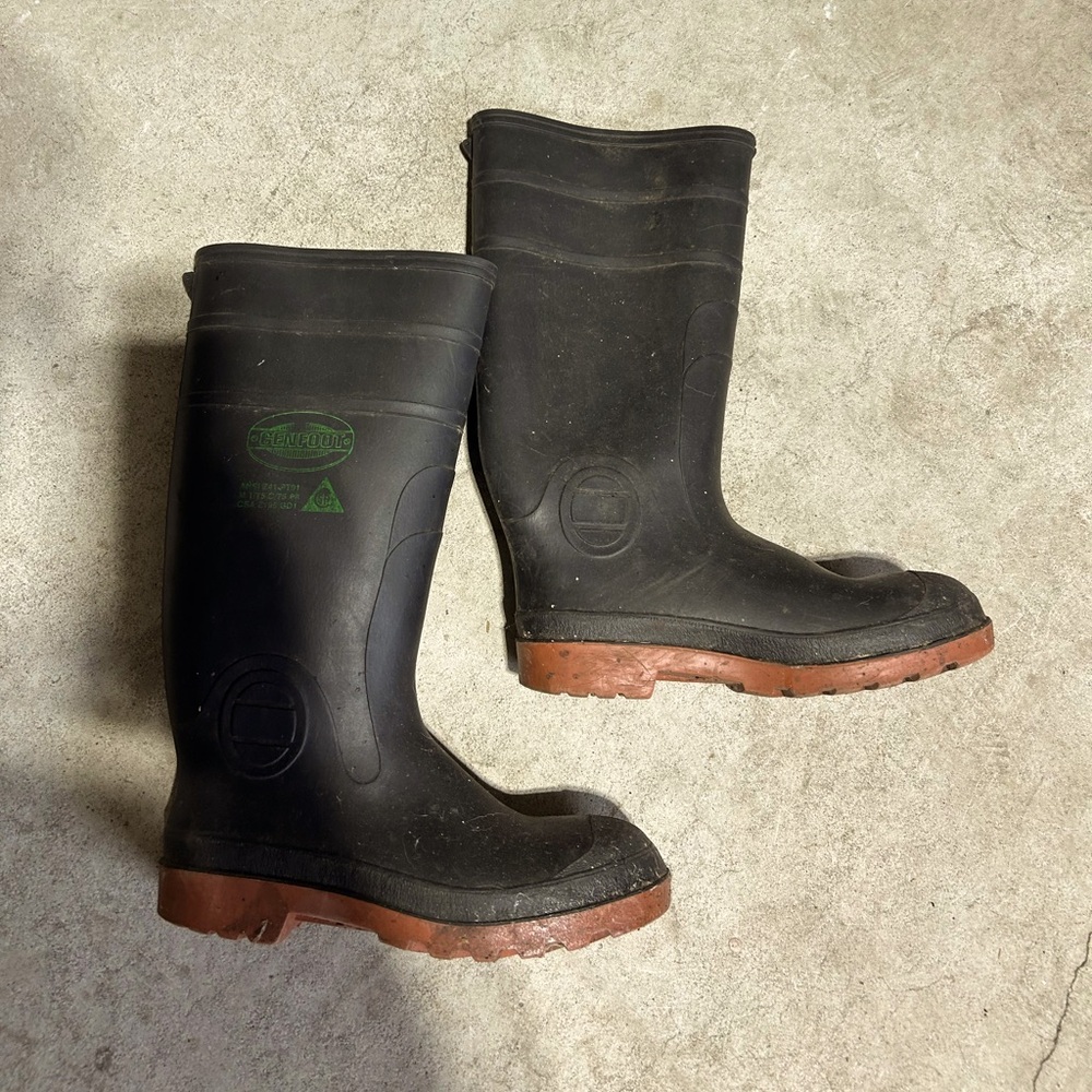 Steel Toe Rubber Boots - Size 7 - Please see details below